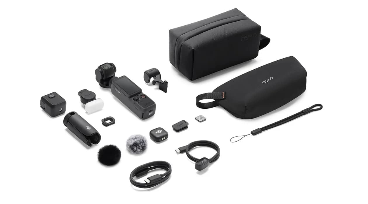DJI Osmo Pocket 4 Creator Combo 4K Gimbal Kamera - Görsel 1